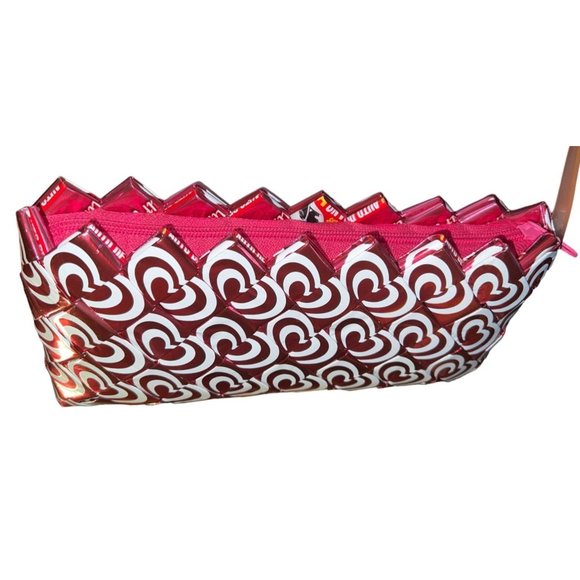 Vintage Ecoist Pink Heart Candy Wrapper Shoulder Purse Handbag Retro Style - Picture 3 of 6